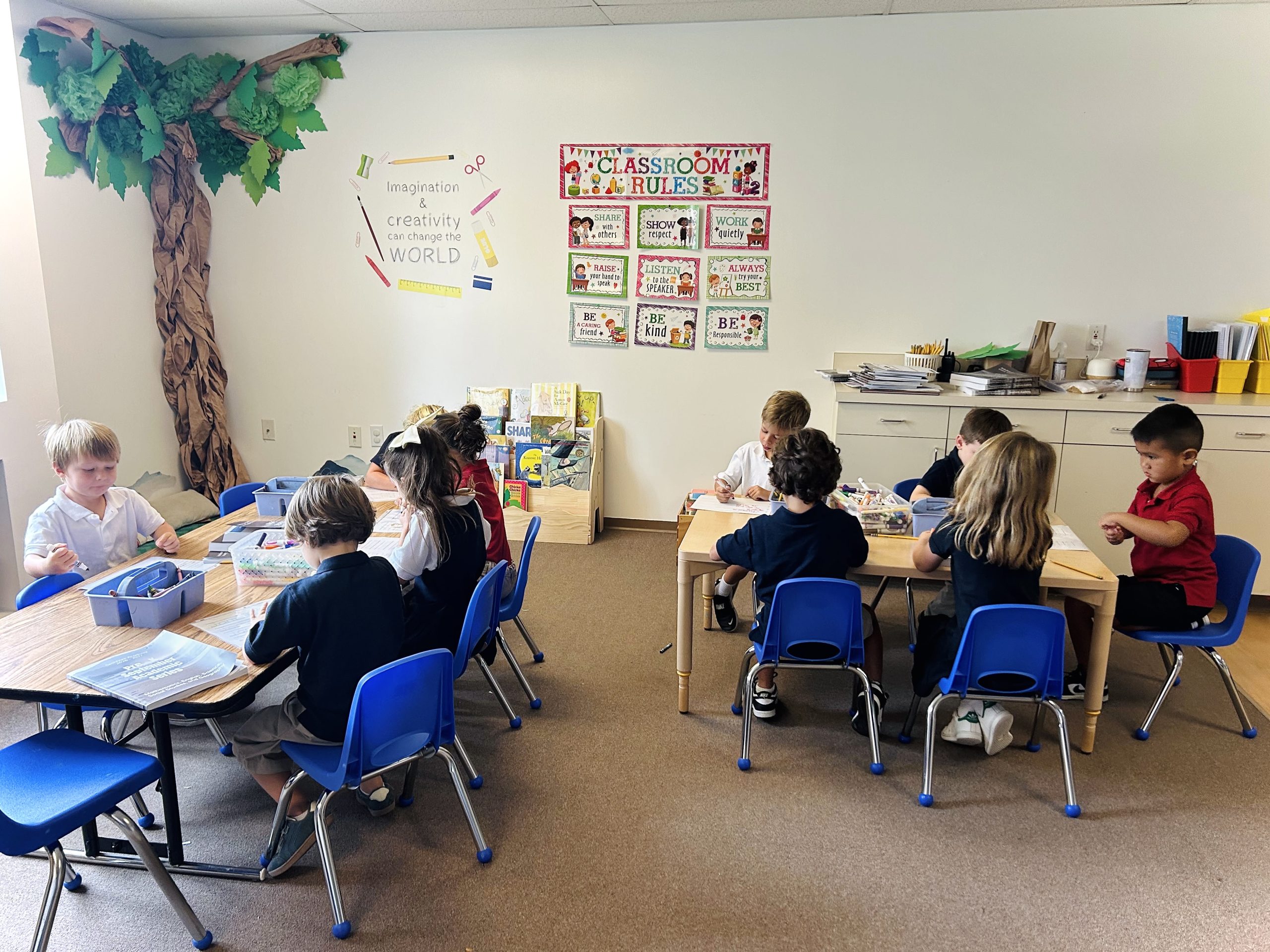 Children in classroom